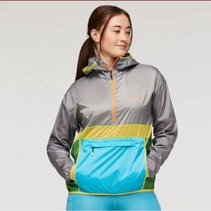 Cotopaxi women’s new with a tag  half zip windbreaker,size M,color stone’s throw